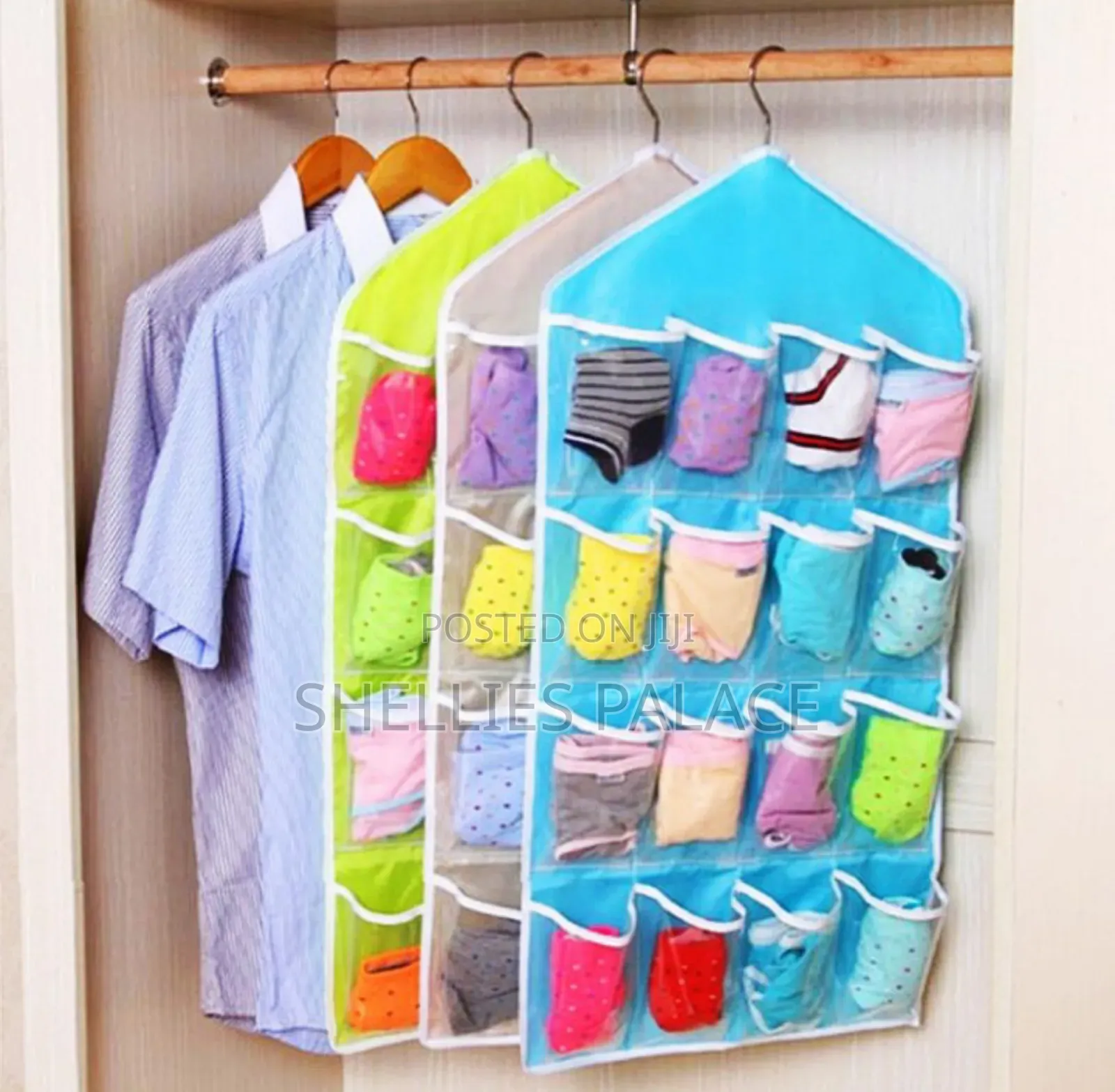 16 Grids Buggy Bag Underwear Socks Storage Bag for Home