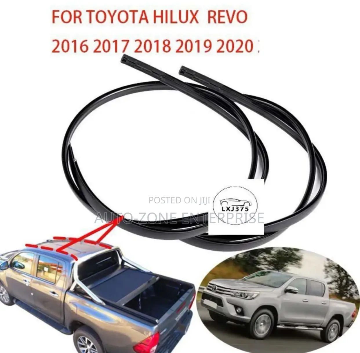 Toyota Hilux 2016- 2020 Top Gutter Mouldings