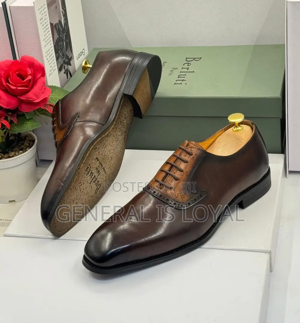 Berluti Dark Coffee Brown Men’S Shoe