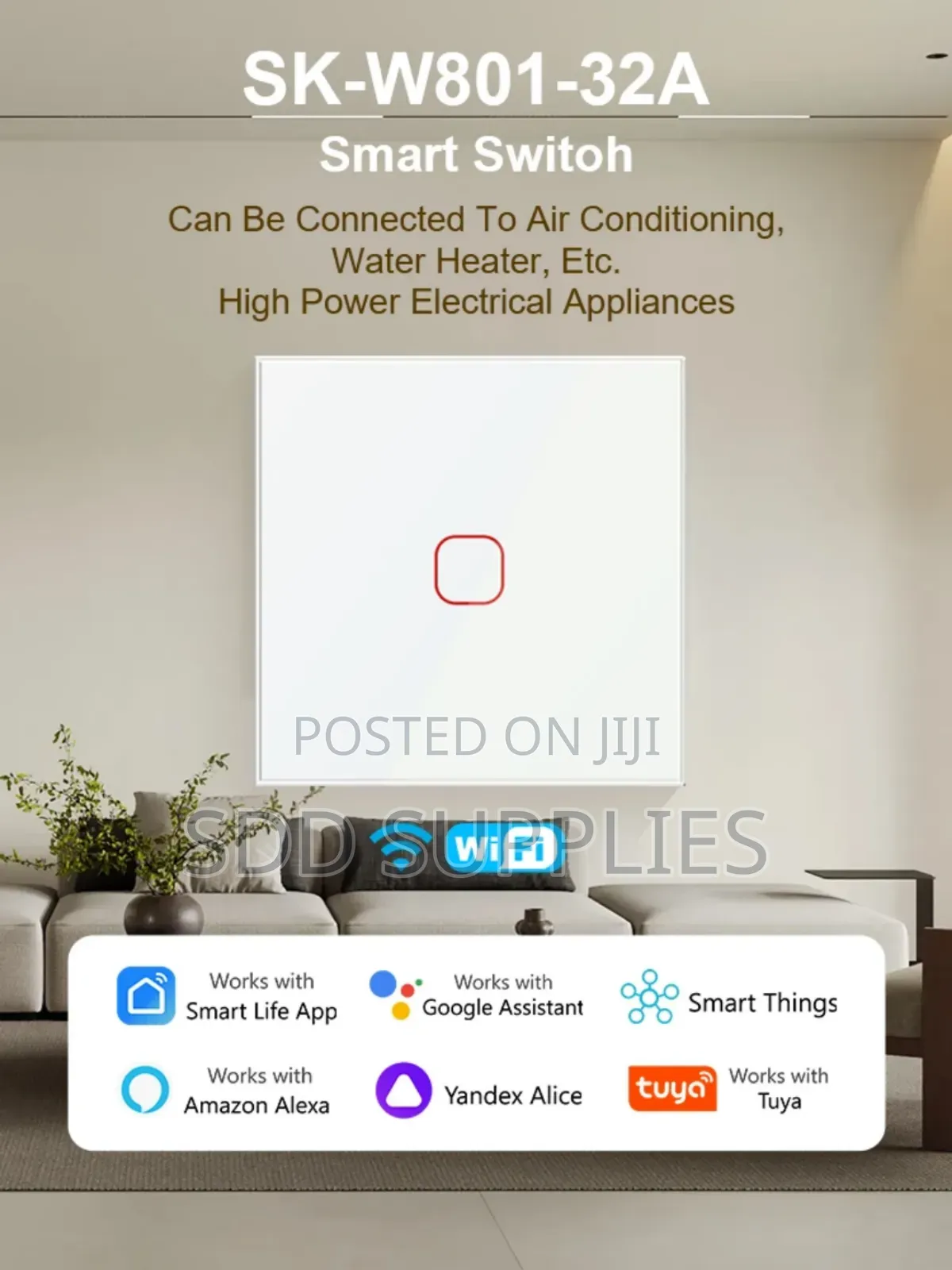 Smart Wifi Ac Air Conditioner/ Water Heater Switch 32a Zigbee