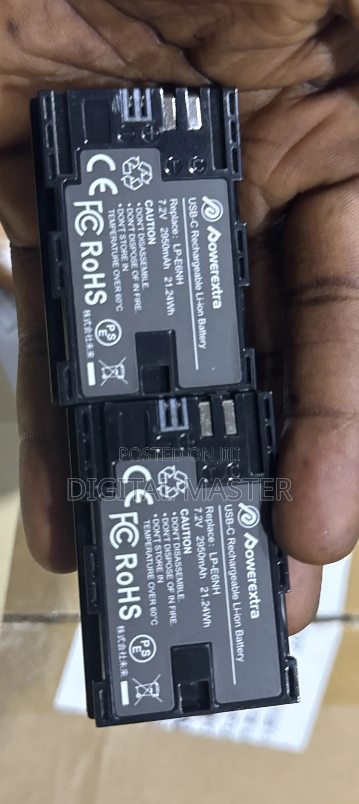 2 Kit Lp-e6nh Usb-c Rechargeable Li-ion Battery (7.2v 2950mah 21.24wh)