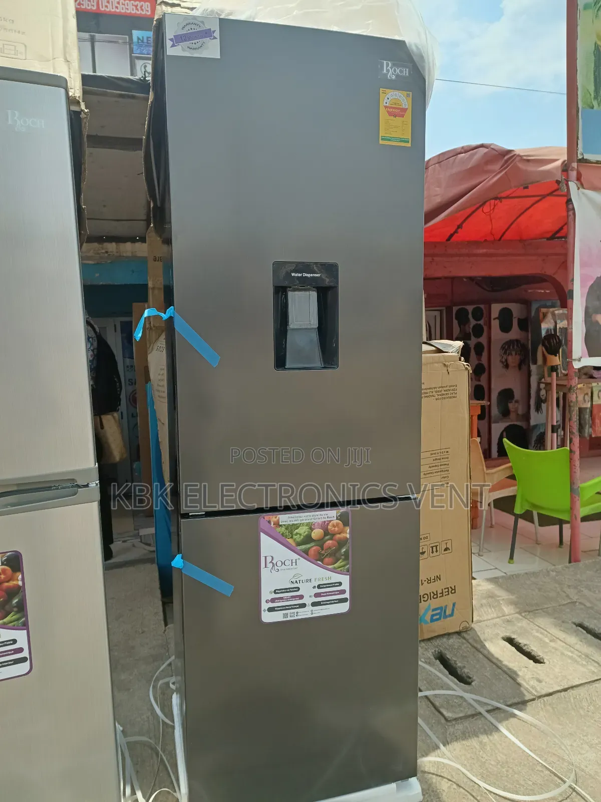 Roch 310ltr Double Door Refrigerators Water Dispenser
