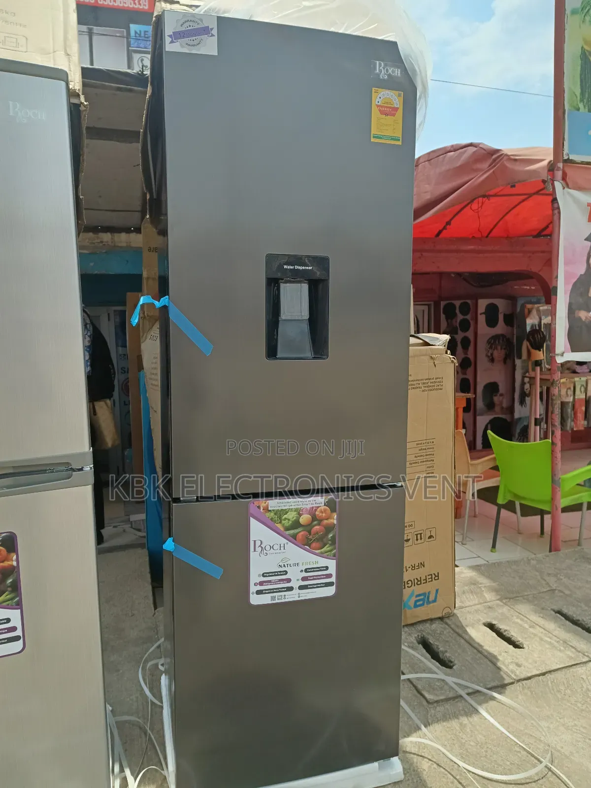Roch 310ltr Double Door Refrigerators Water Dispenser