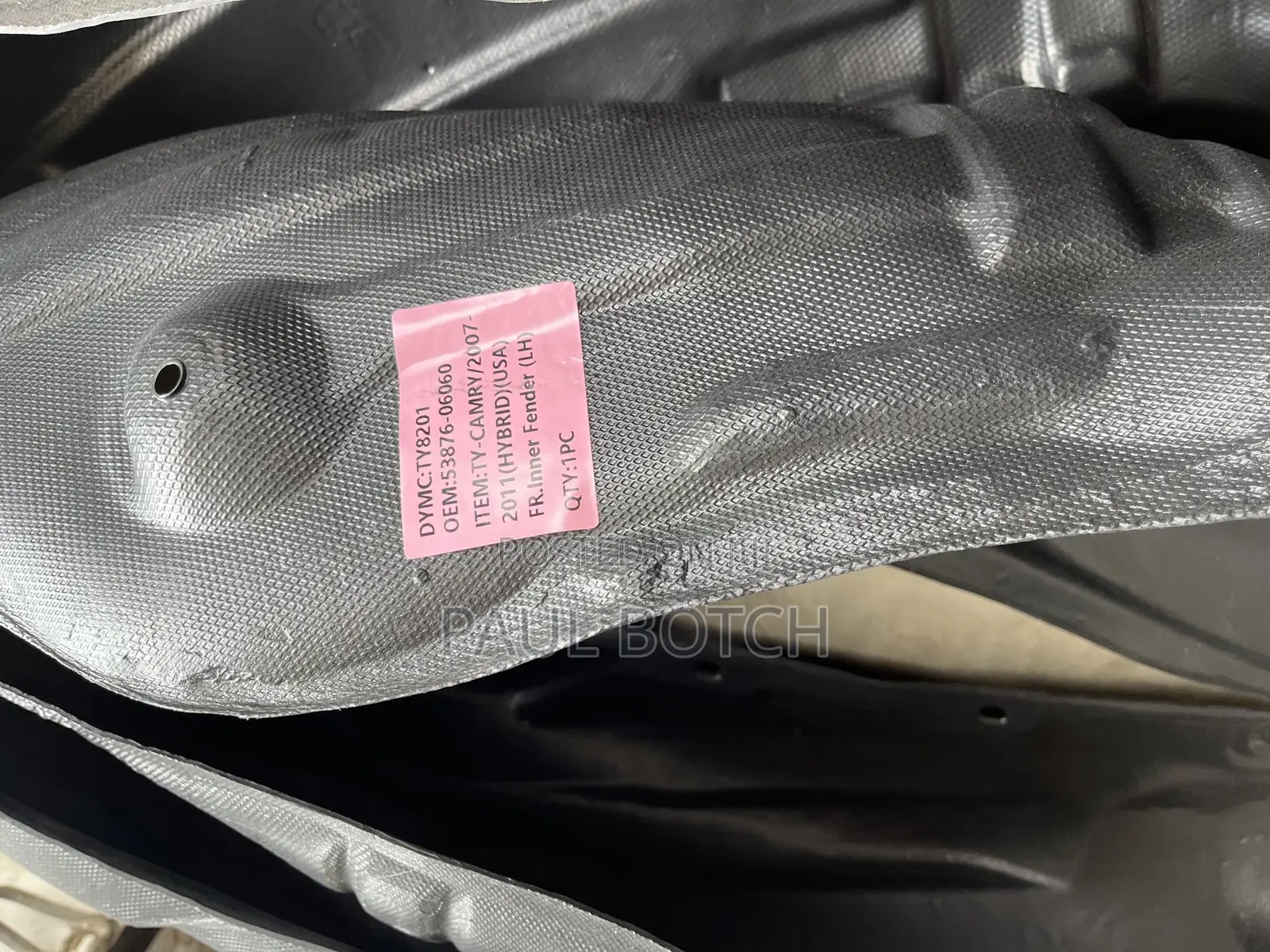 Toyota Camry 2007- 2011 Fender Inner