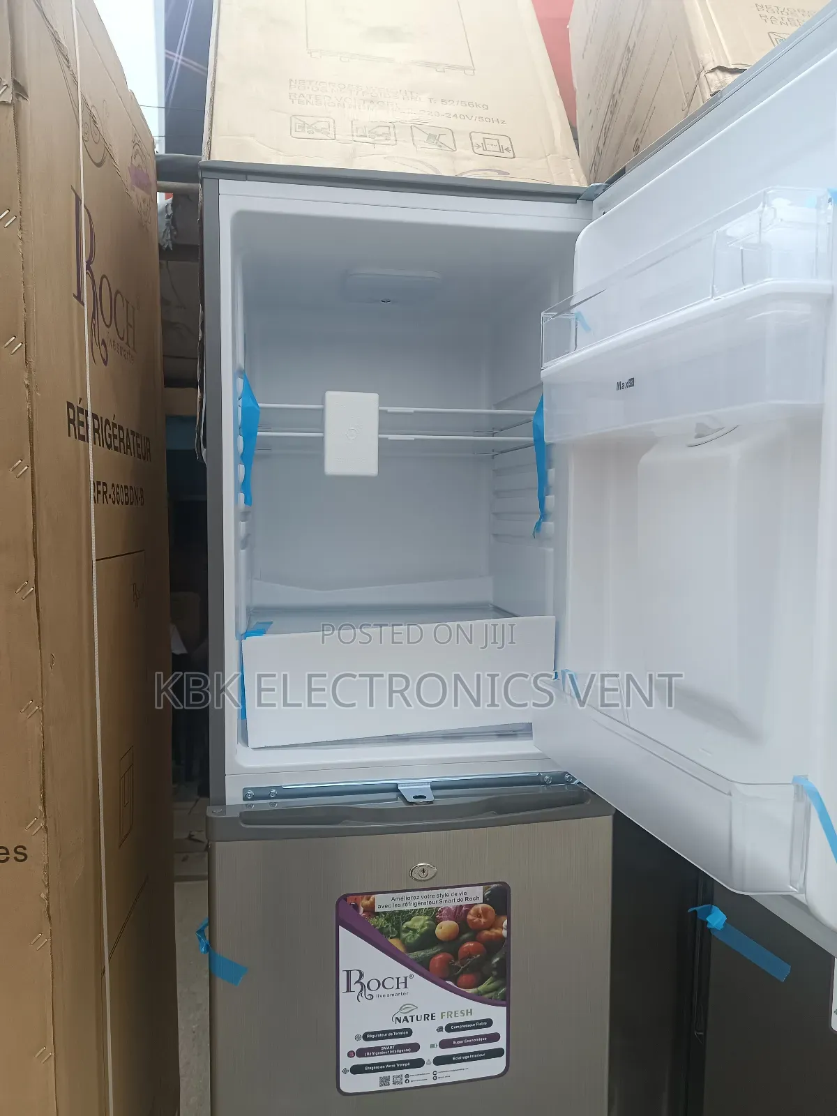 Roch 251ltr Double Door Fridge Water Dispenser