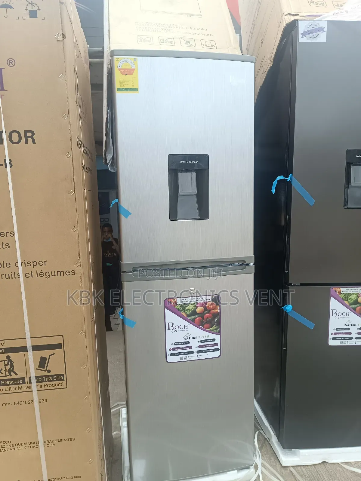 Roch 251ltr Double Door Fridge Water Dispenser