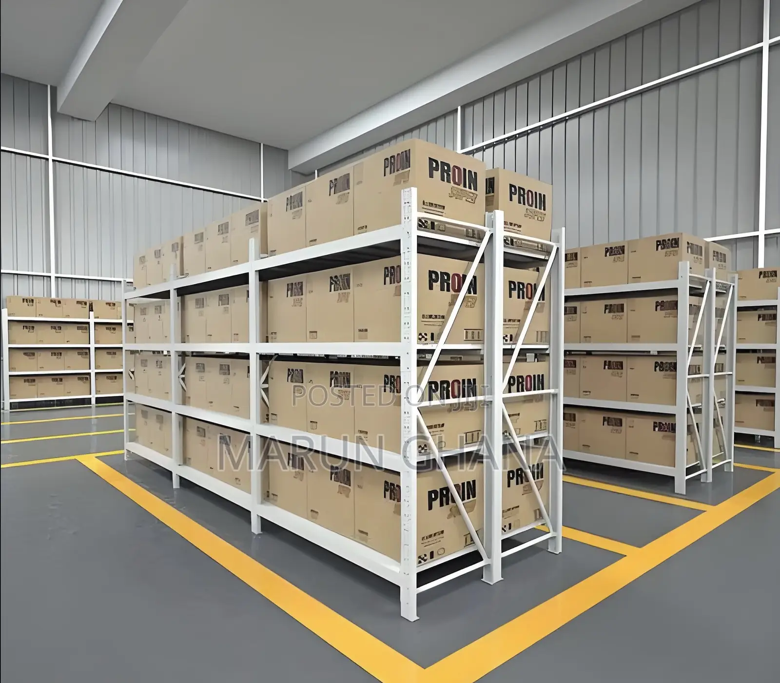Metal Warehouse Storage Shelves Racks 300 Kg