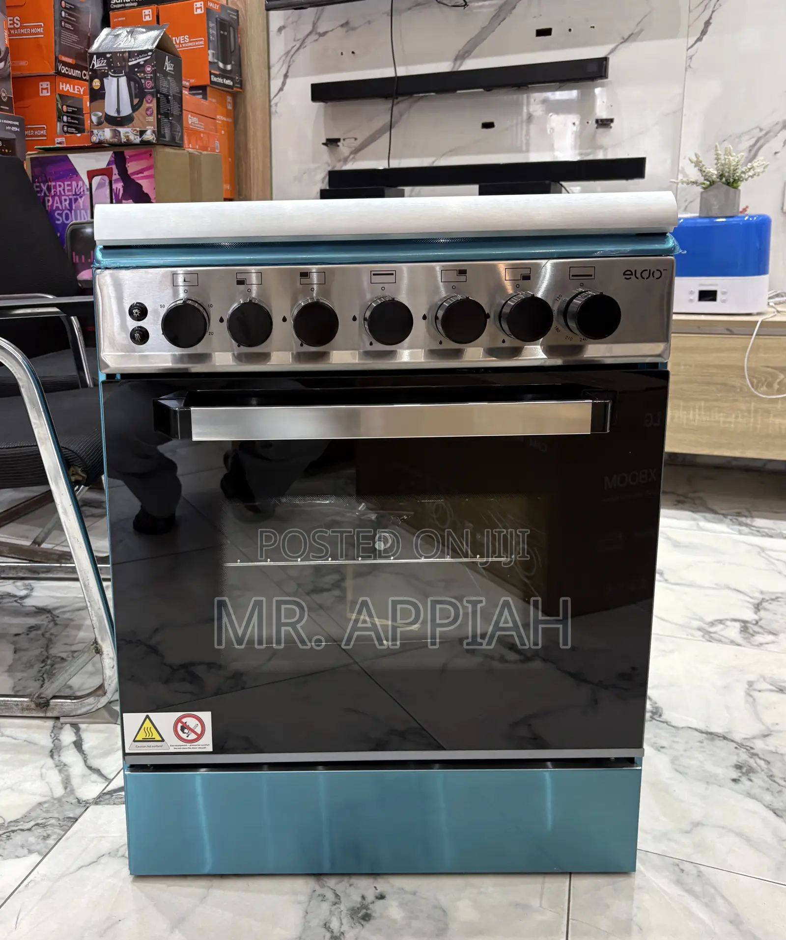 Choose Premium Volcano 4 Gas Burner With Oven and Grill(Red) 