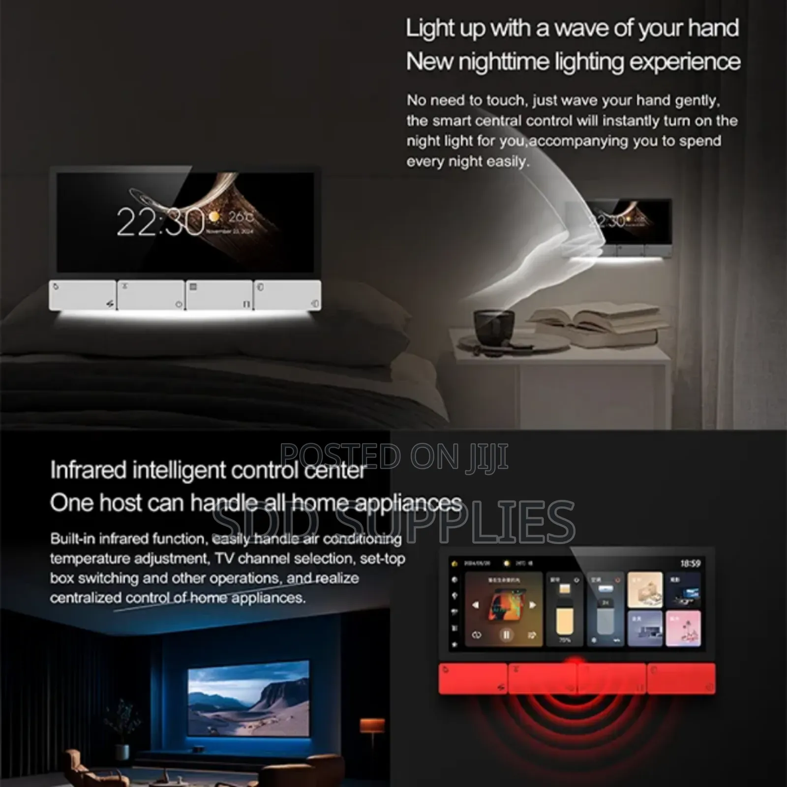 Tuya Smart Zigbee Control Panel +Amplifier+Ir Functions Tuya Gateway