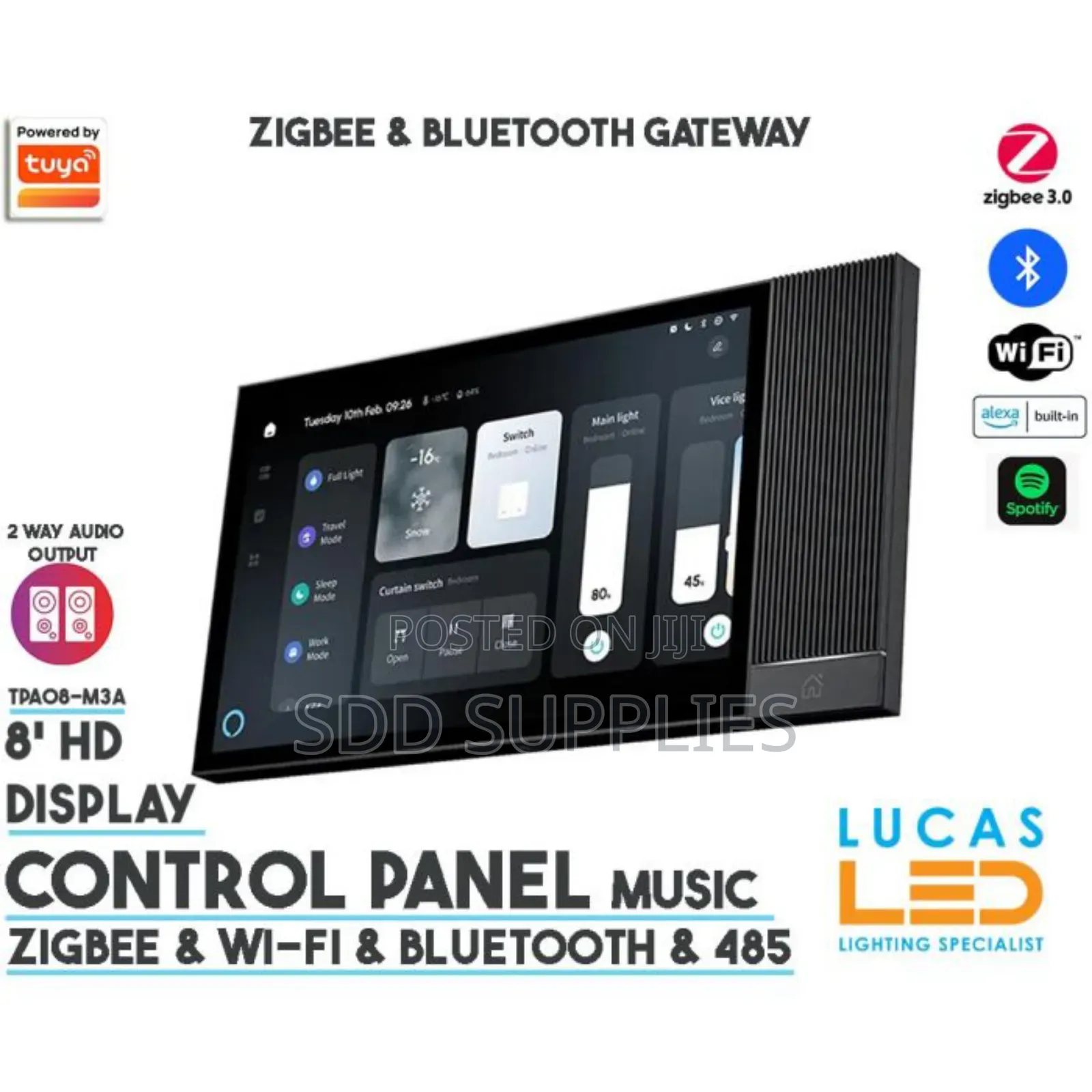 Alexa Wall Amplifier Smart Control Panel Ir Inbuilt, Alexa Inbuilt