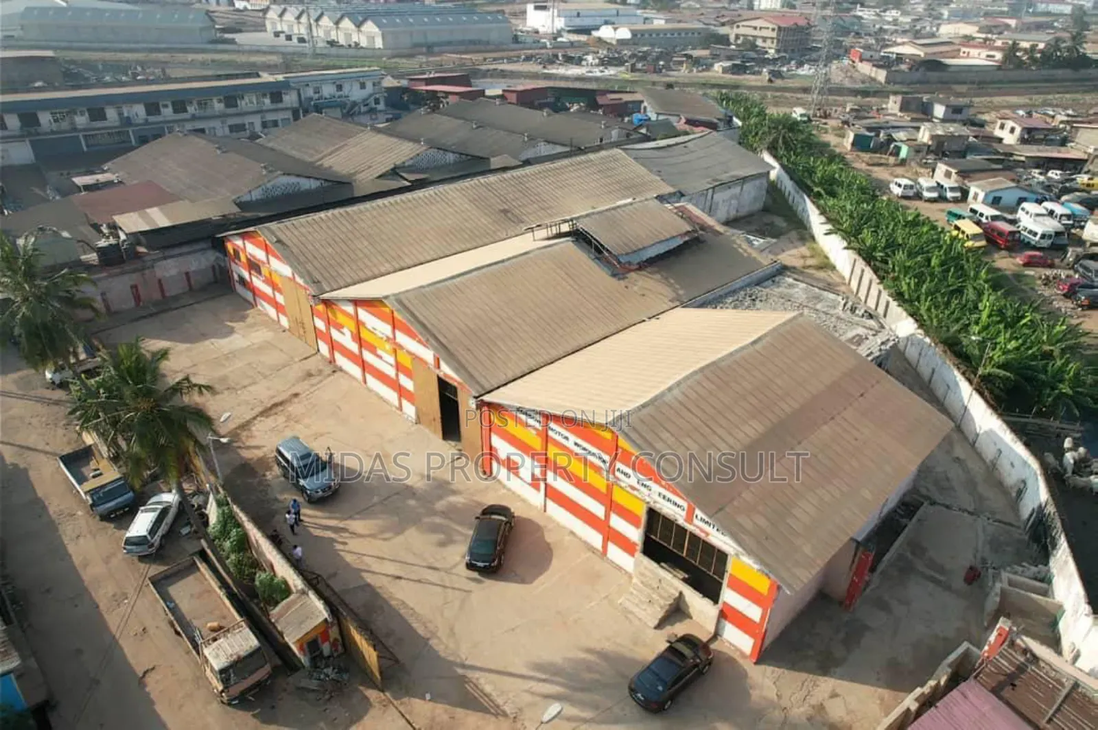 2500sqm Warehouse for Sale at Accra Central Graphic Road
