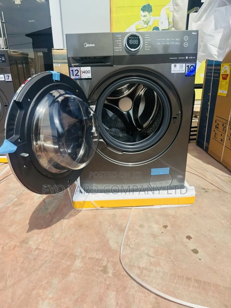 Latest Made Midea 12kgs Inverter Type Front Load Turbo Washing Machine