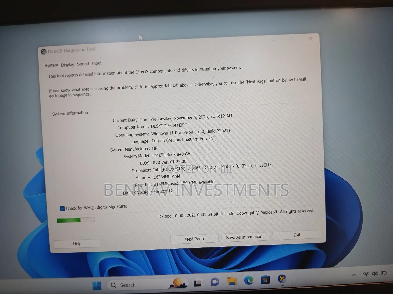 Laptop HP EliteBook 840 G6 16GB Intel Core i7 SSD 512GB