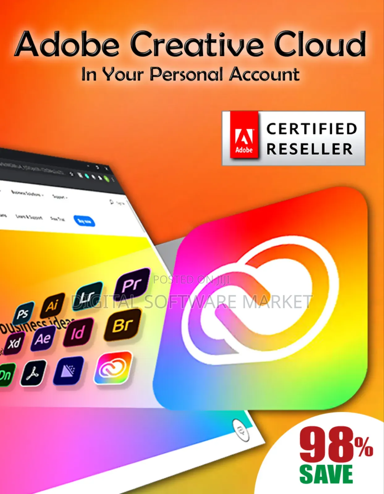 Adobe Creative Cloud Individual All Apps – 1 Year Redeem Code