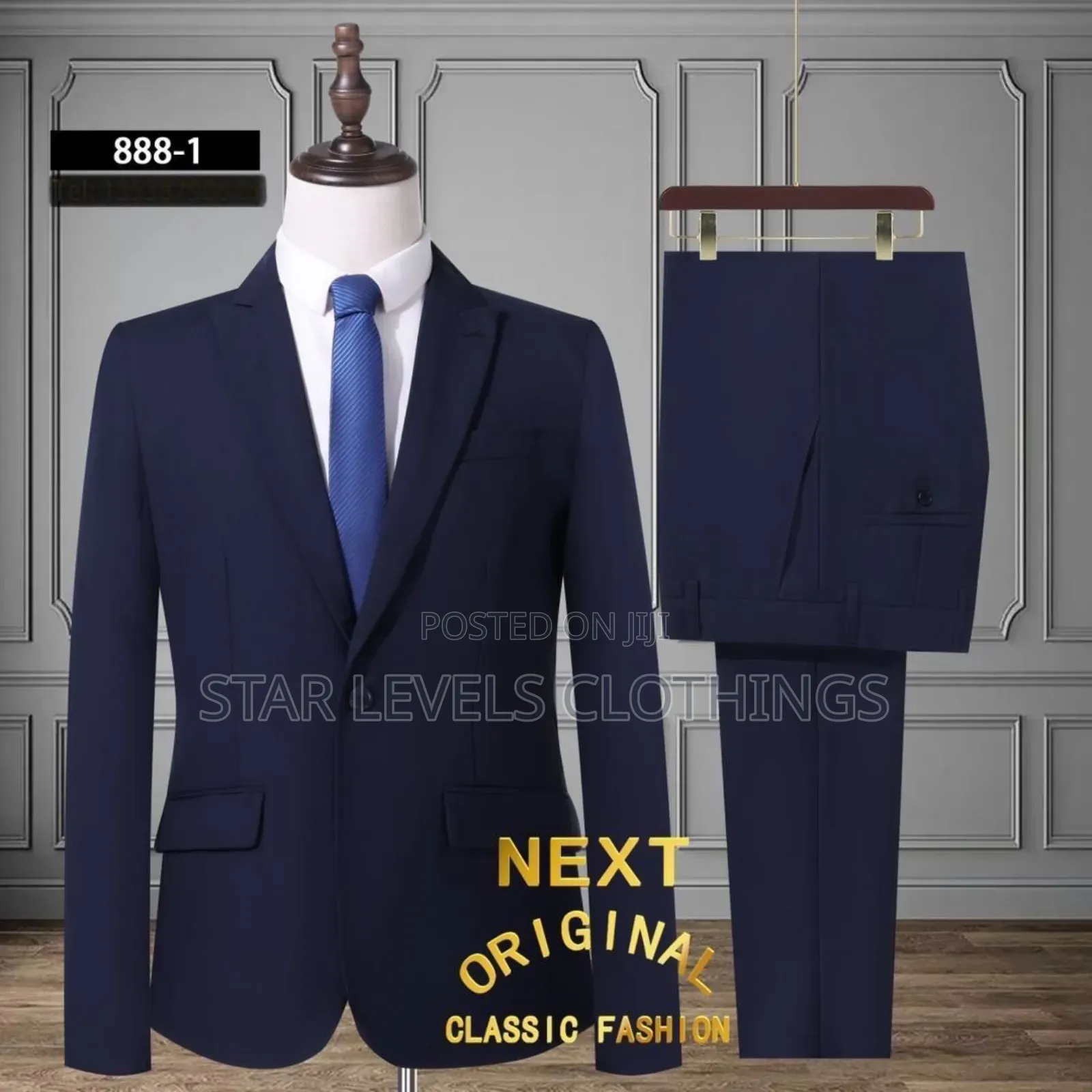 Original Next Suits Available for Men in Black and Blue Black