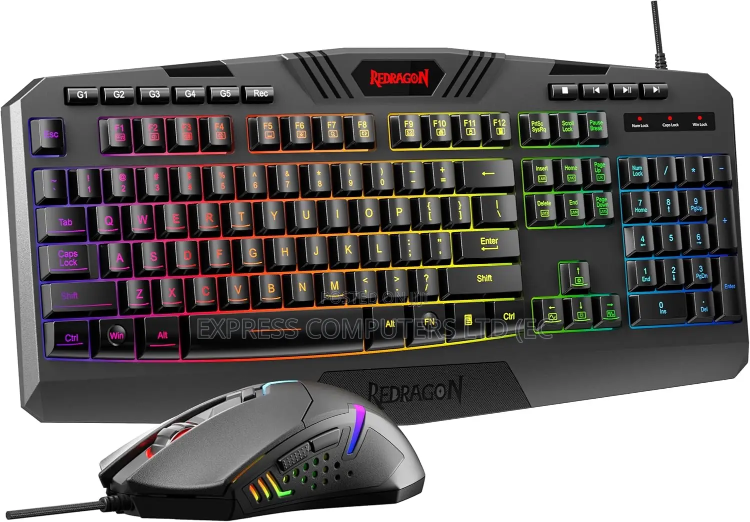 Gaming Original Mouse Keyboard RBG Lights Set (2 in 1) From Uk