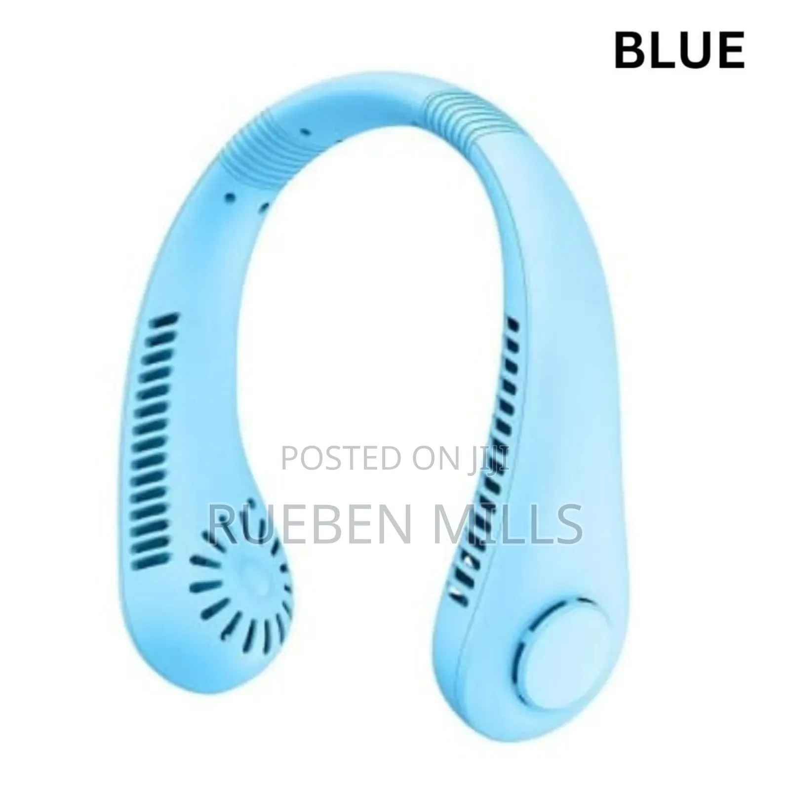 Blue X5 Generic Portable Silent Neck Fan - Mute Bladeless Fan