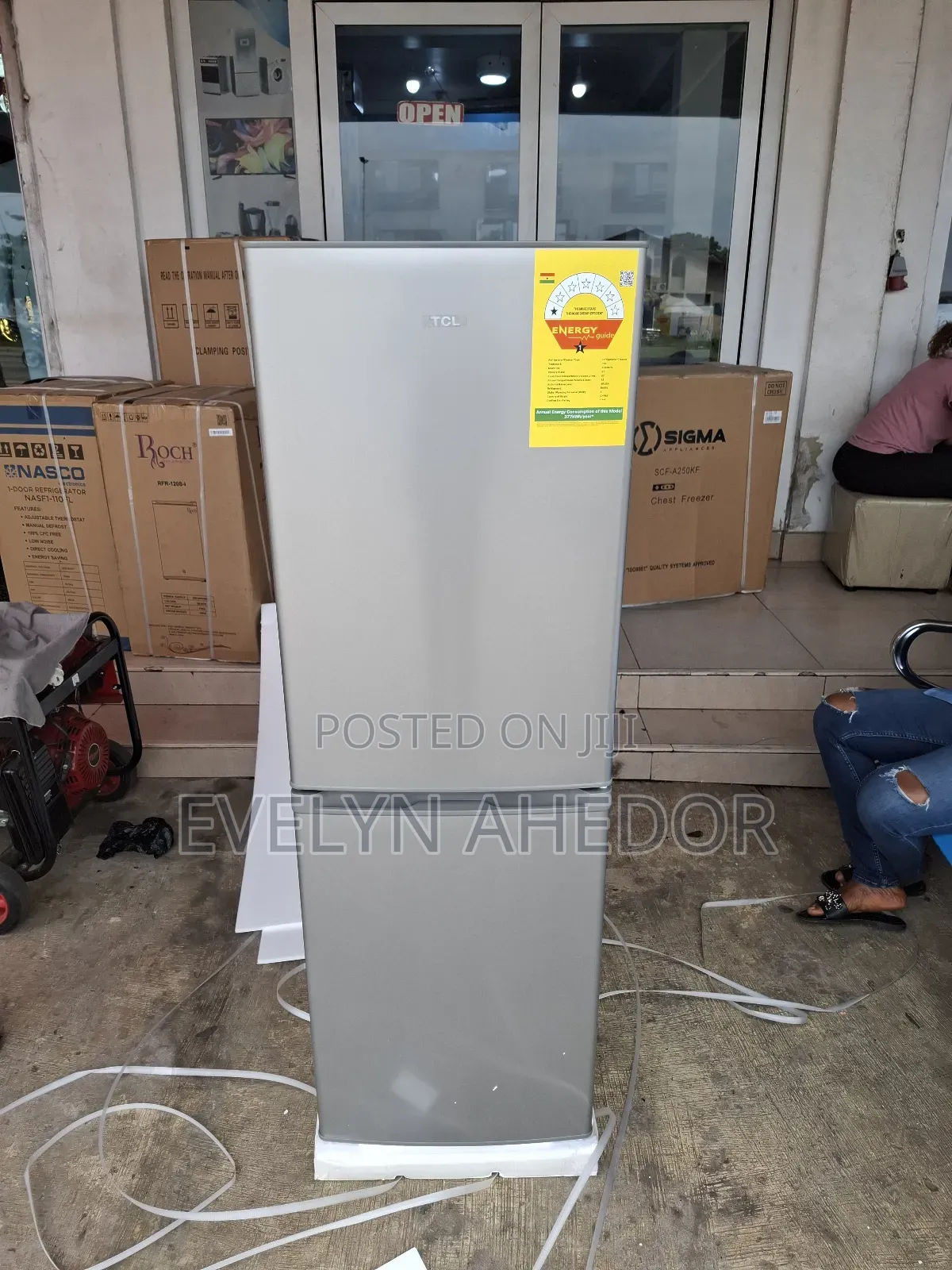 TCL 421litres Frozen Compartment Bottom Freezer With Ice Maker Availab