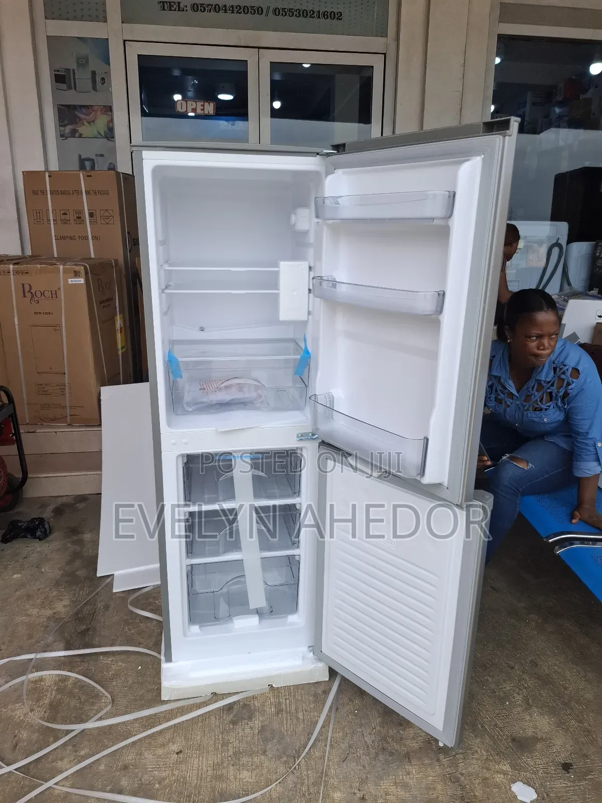 TCL 421litres Frozen Compartment Bottom Freezer With Ice Maker Availab
