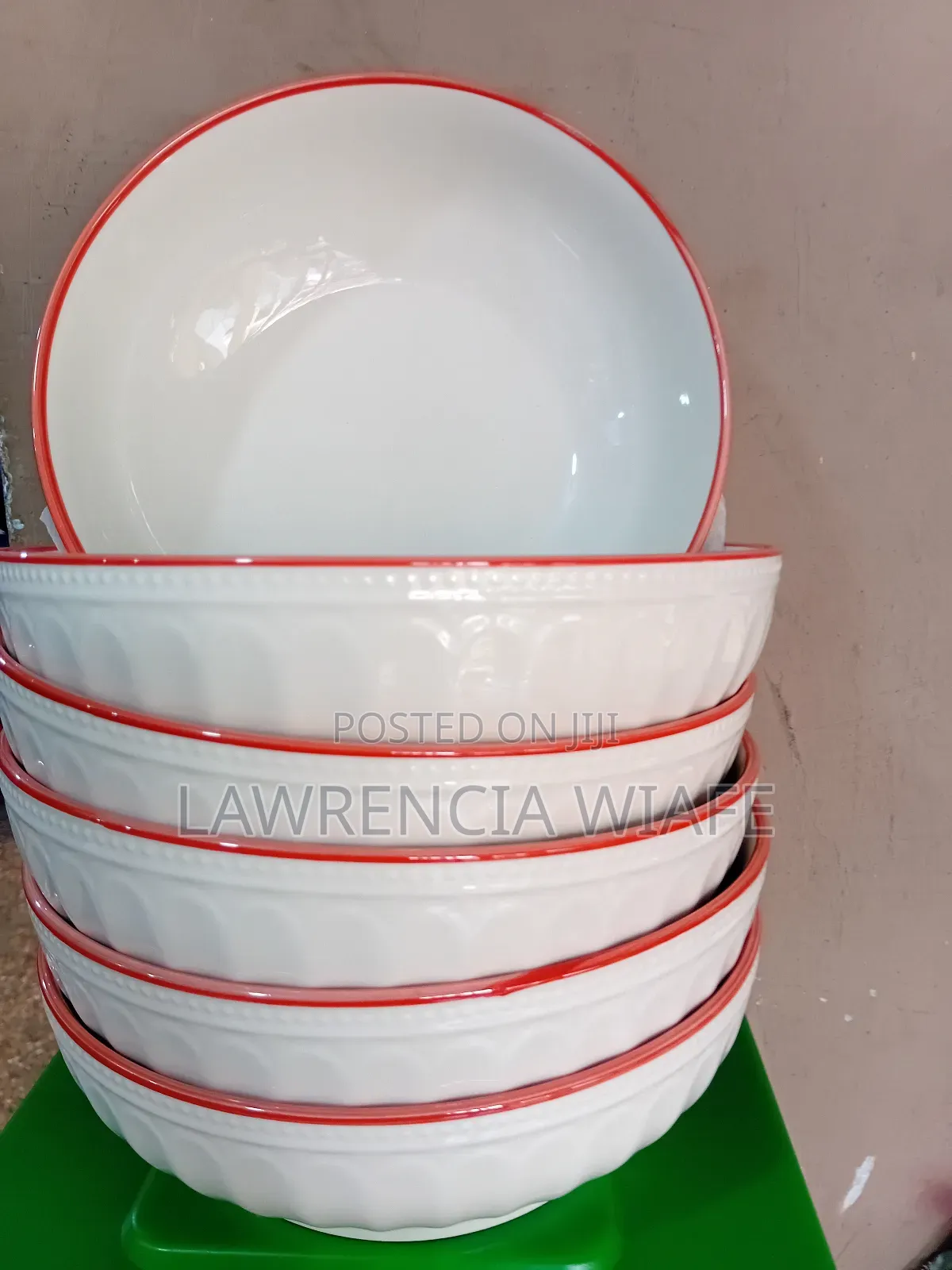 6pcs Ceramic Fufu Bowls