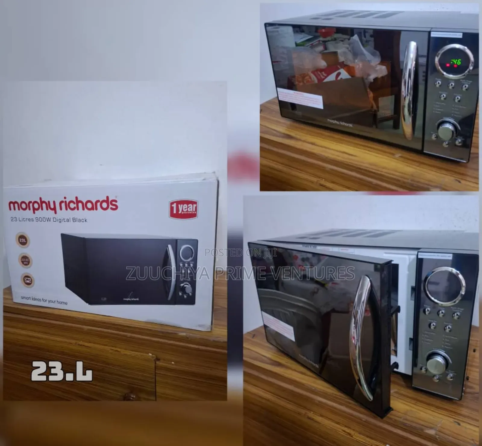 23.L Morphy Richards Digital Microwave From Uk