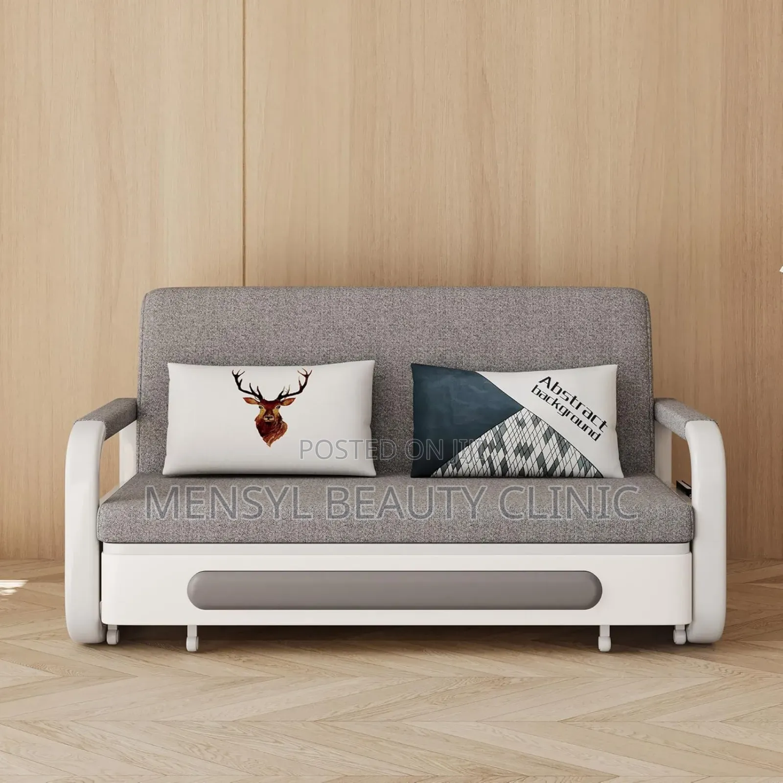 Heavy Duty Sofa Bed Double Bed Made With Metal Wood Have Storage