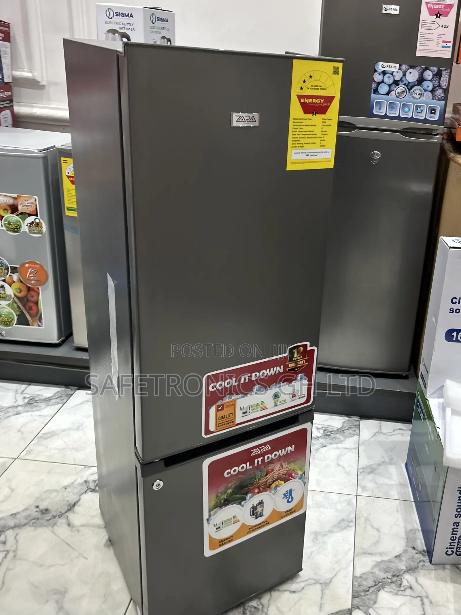Zealous Best 161l Bottom Mount Zara 240bf 2 Doors Fridge