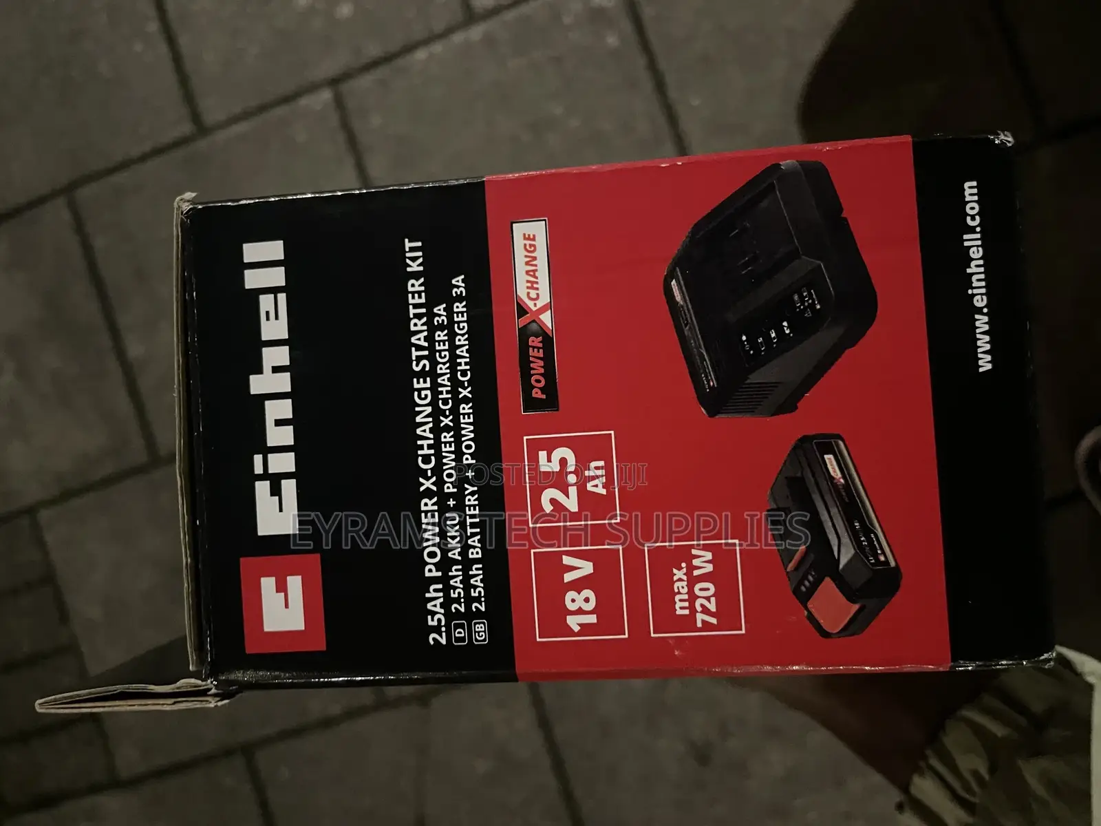 Einhell Cordless Angle Grinder + Battery + Charger