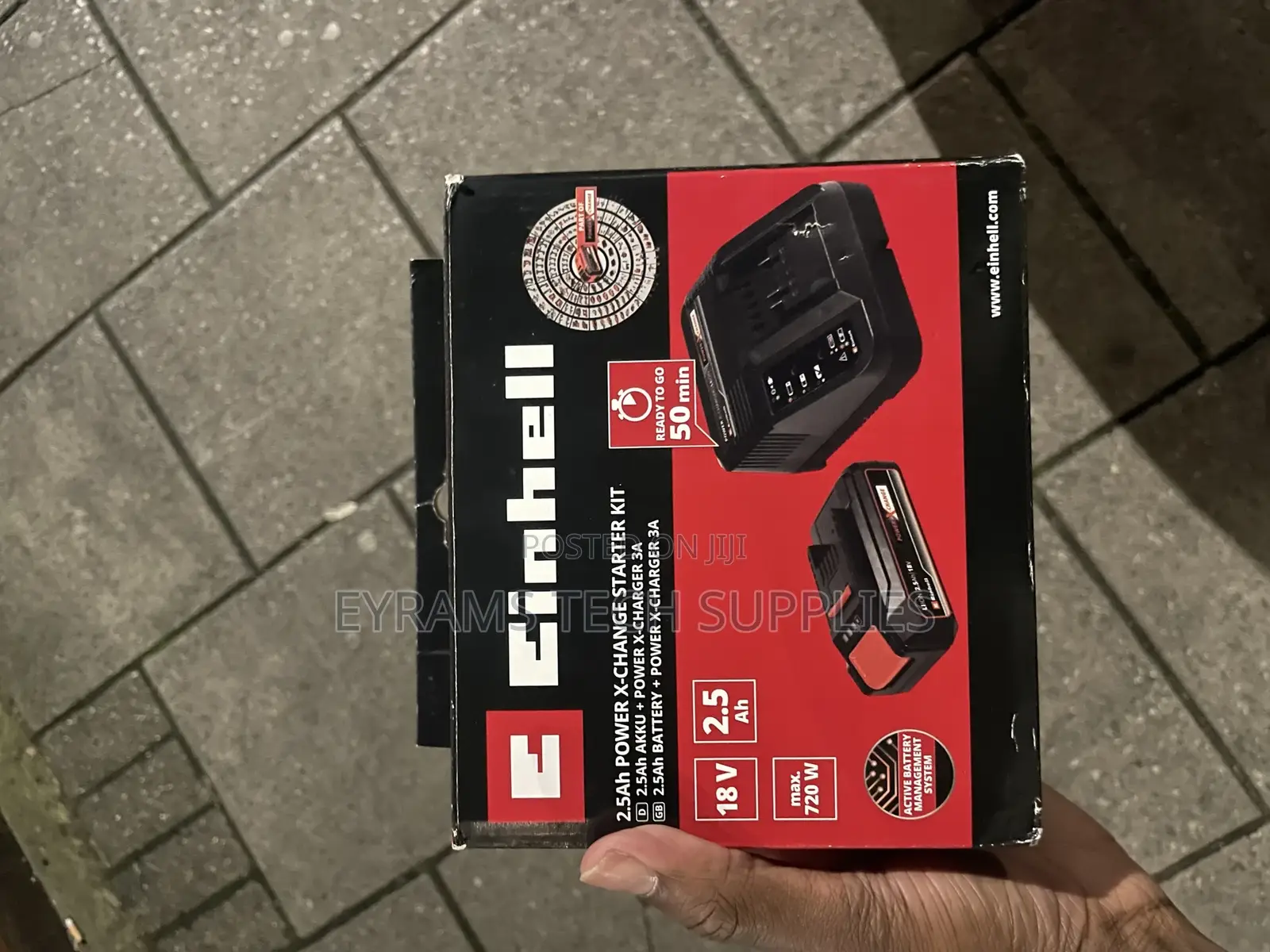 Einhell Cordless Angle Grinder + Battery + Charger