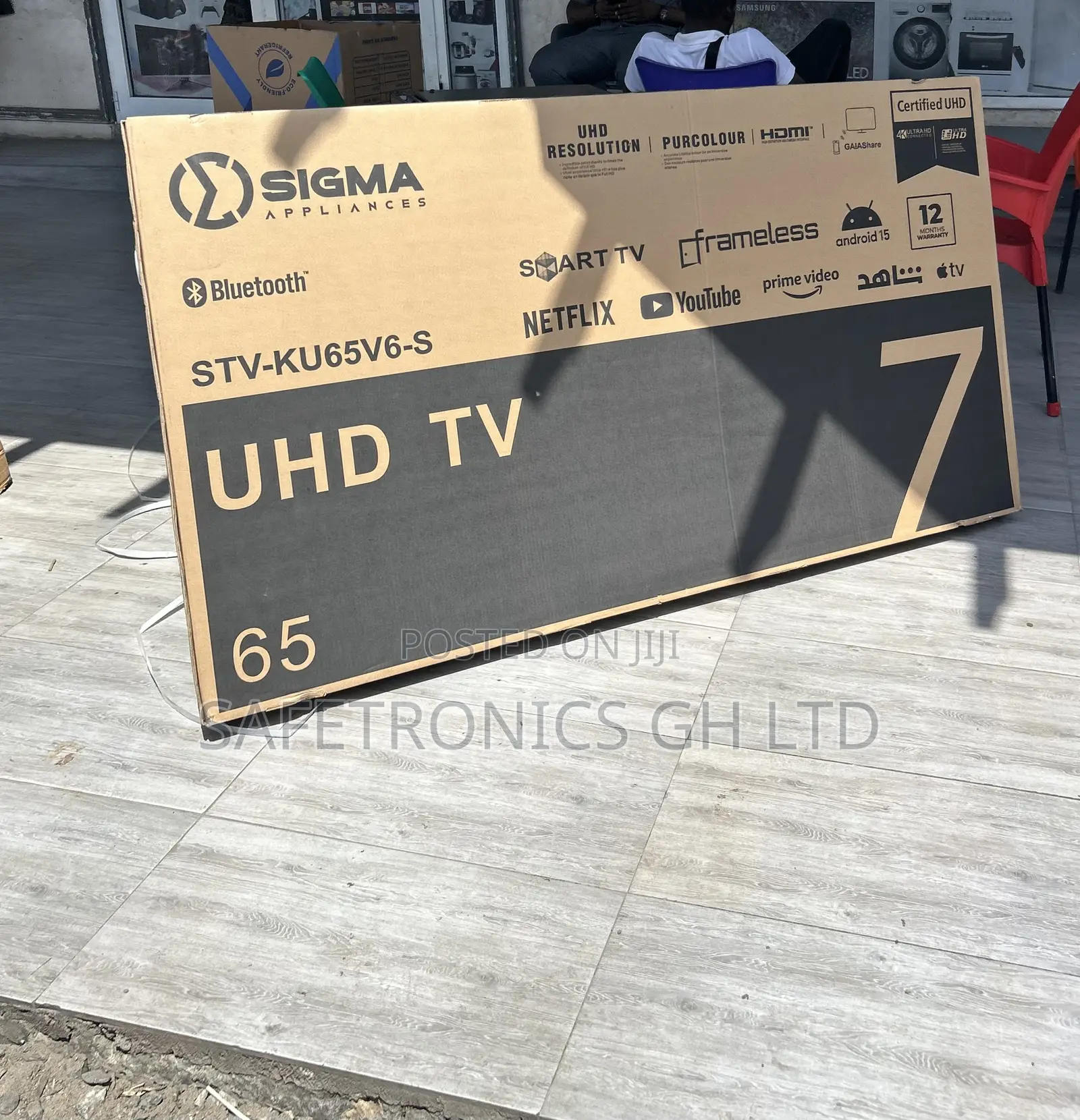 Long Lasting 65 Inch Smart Led Uhd Sigma Clear Screen Tv