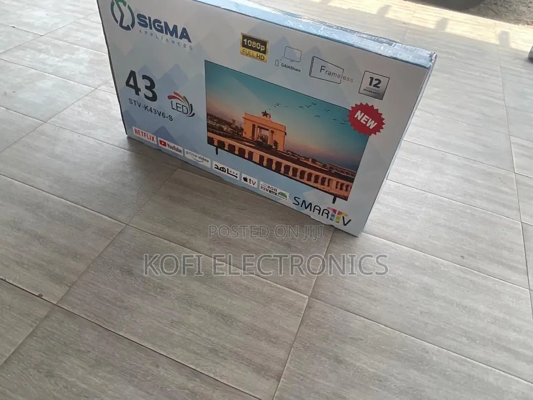 Sigma 43′′ Smart Led Tv Fhd, Built-in Satellite