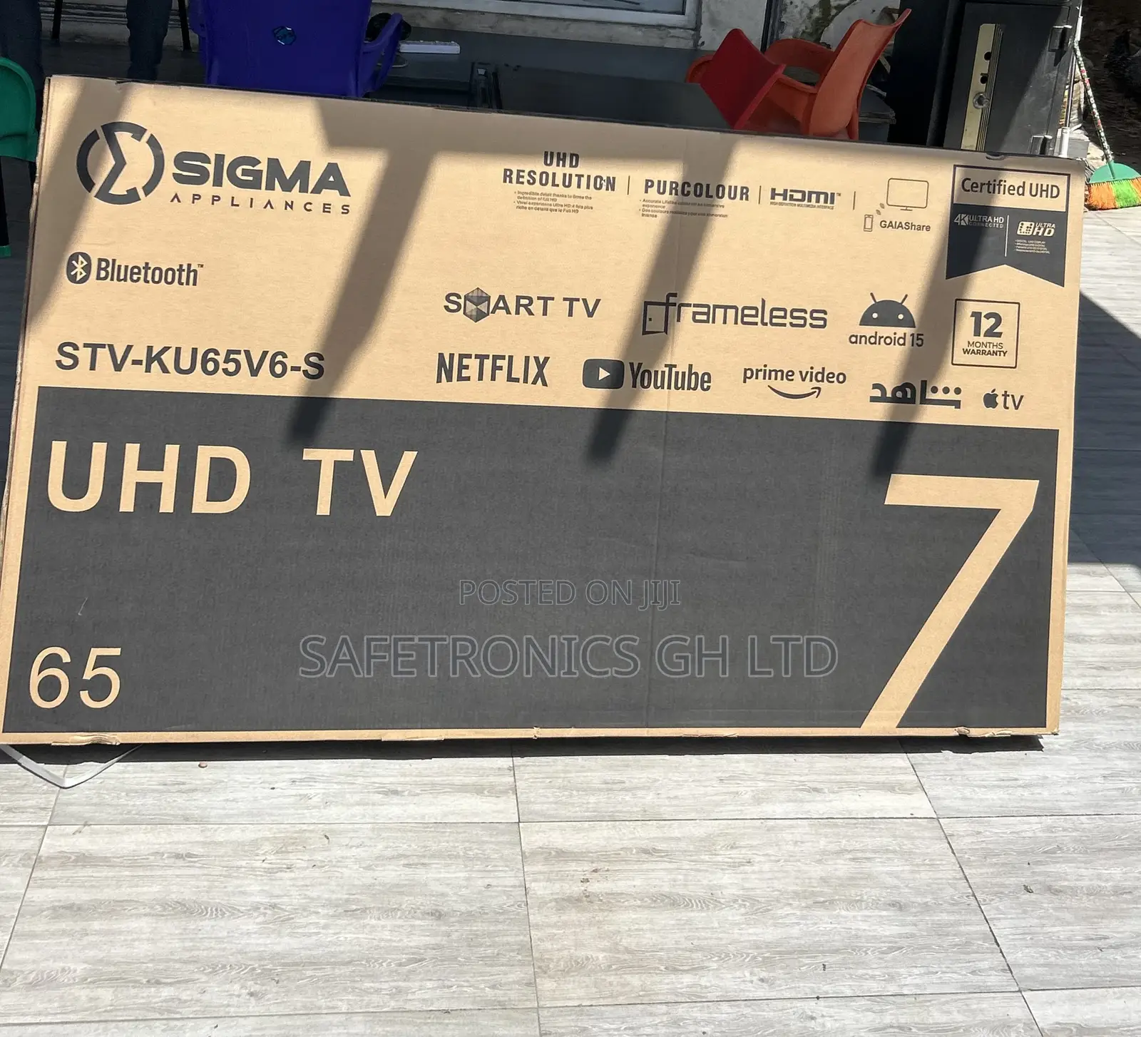 Clear Led Smart Uhd Sigma 65 Inch Digital Satellite New Tv