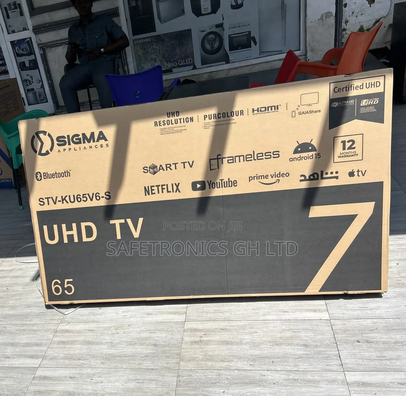 Clear Led Smart Uhd Sigma 65 Inch Digital Satellite New Tv