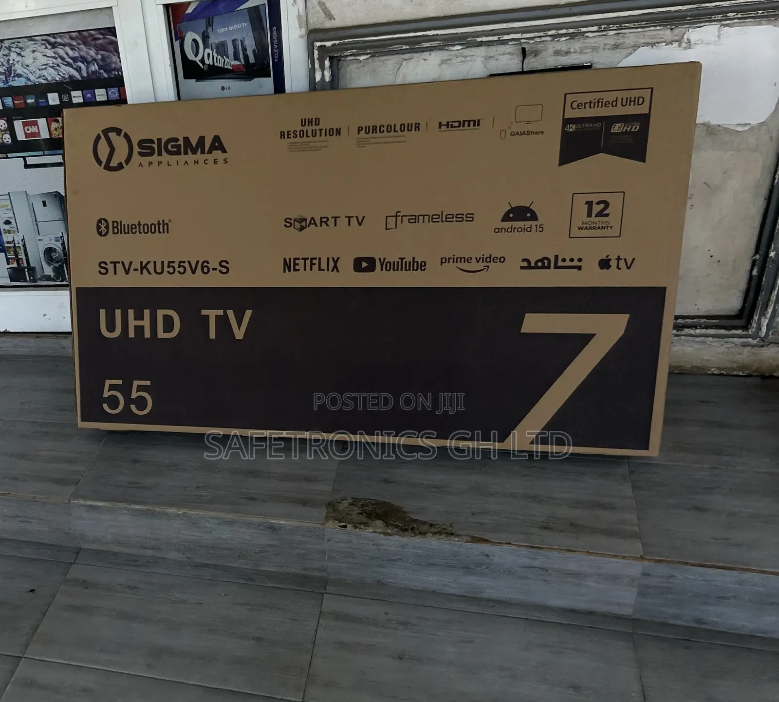 Brand New Lastest Sigma 55 Inch Led Digital Satellite Ultra Tv