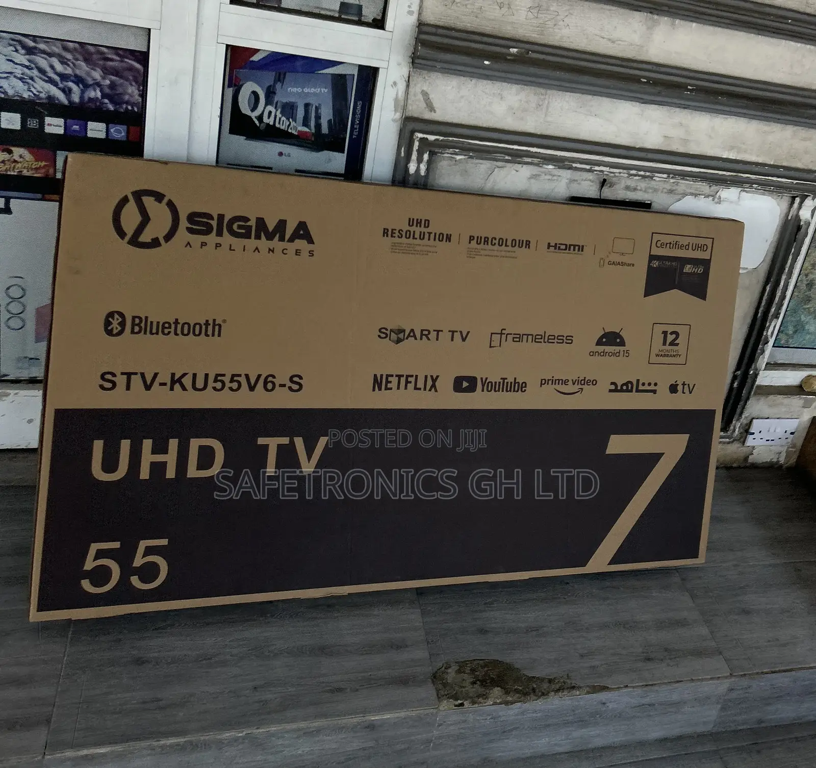 Brand New Lastest Sigma 55 Inch Led Digital Satellite Ultra Tv