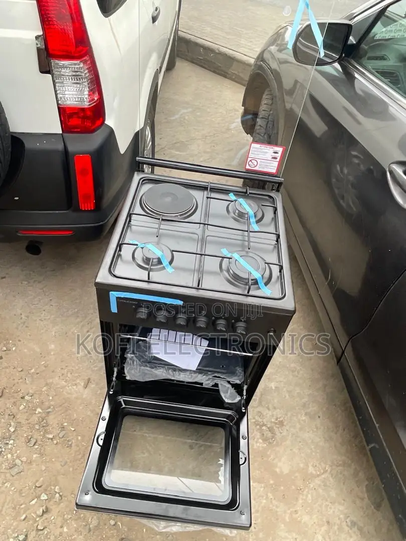 Ferre Modern Hybrid Cooker 3 Gas, 1 Electric, Oven Grill Combo