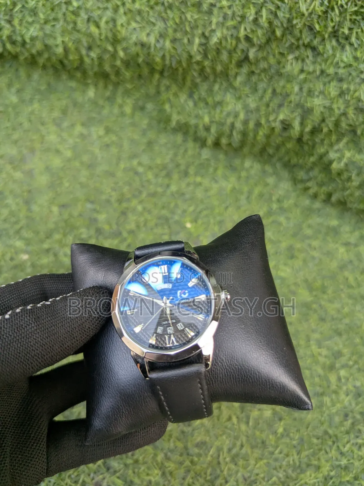Forcast Sapphire Leather Watch