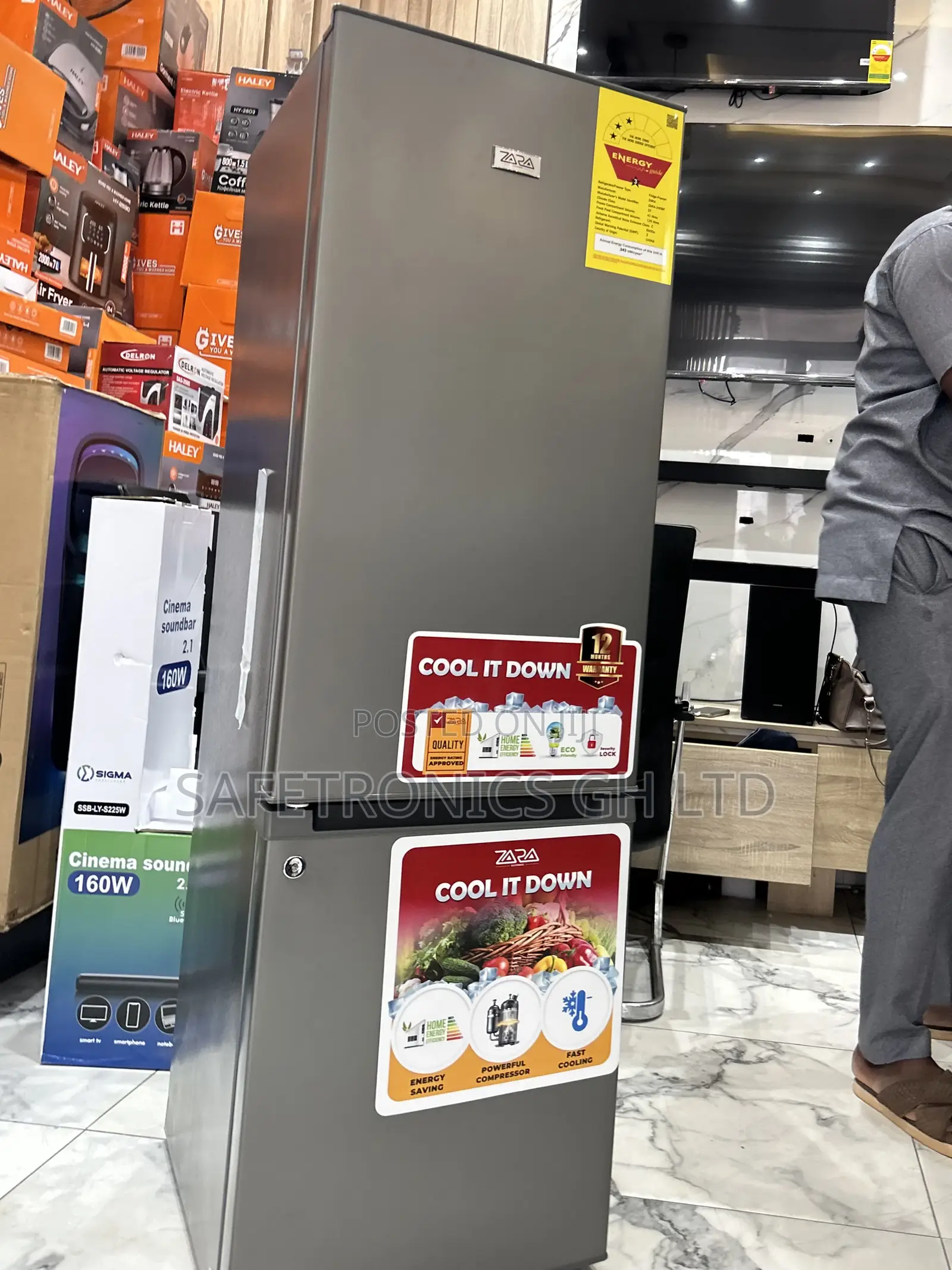 Just Approved 161l Zara 240bf Bottom Mount 2 Doors Fridge