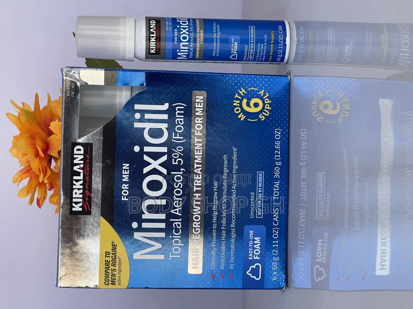 Wholesale ( 6 Pieces) - Kirkland Minoxidil Foam Box for Hair and Beard