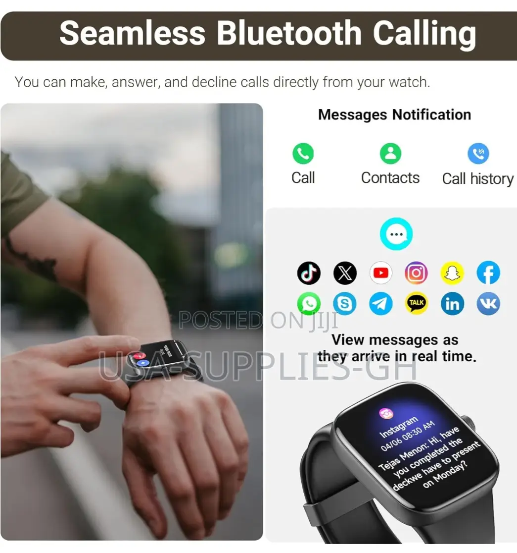 Tozo Amoled S7 Smart Watch With 46.99 Mm Ultra Hd Screen From Usa