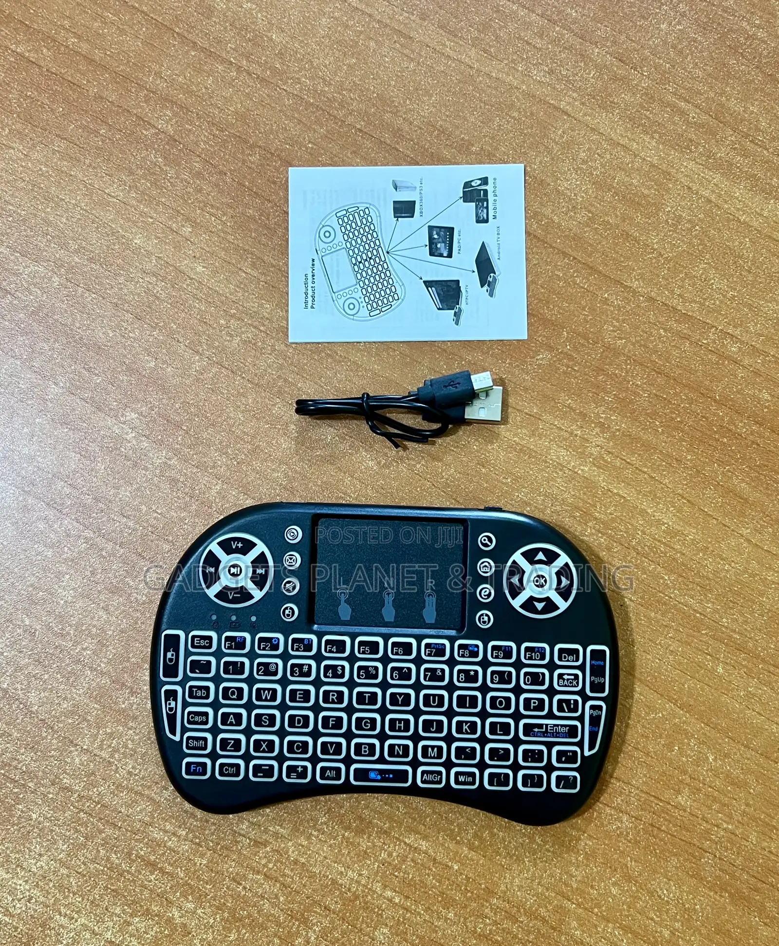 Mini Wireless Bluetooth Keyboard With Touchpad RGB Backlight