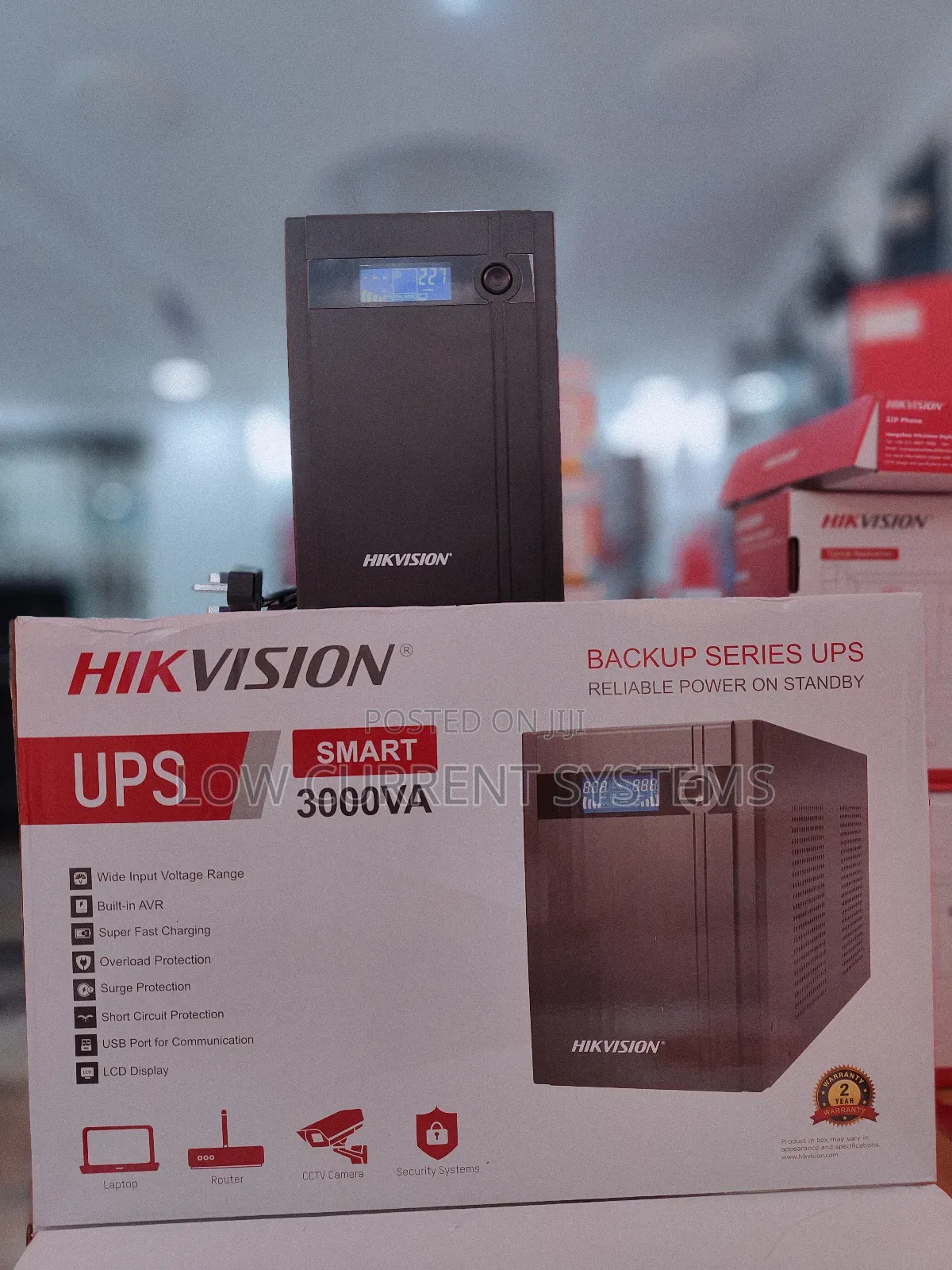 Hikvision 3000va Back Up Ups With Avr 1800 W 3kva Online