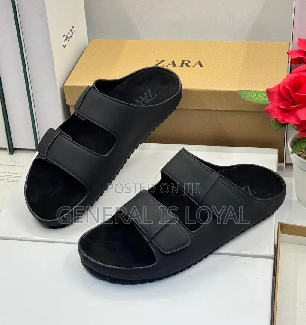 Zara Men Black Men Slippers