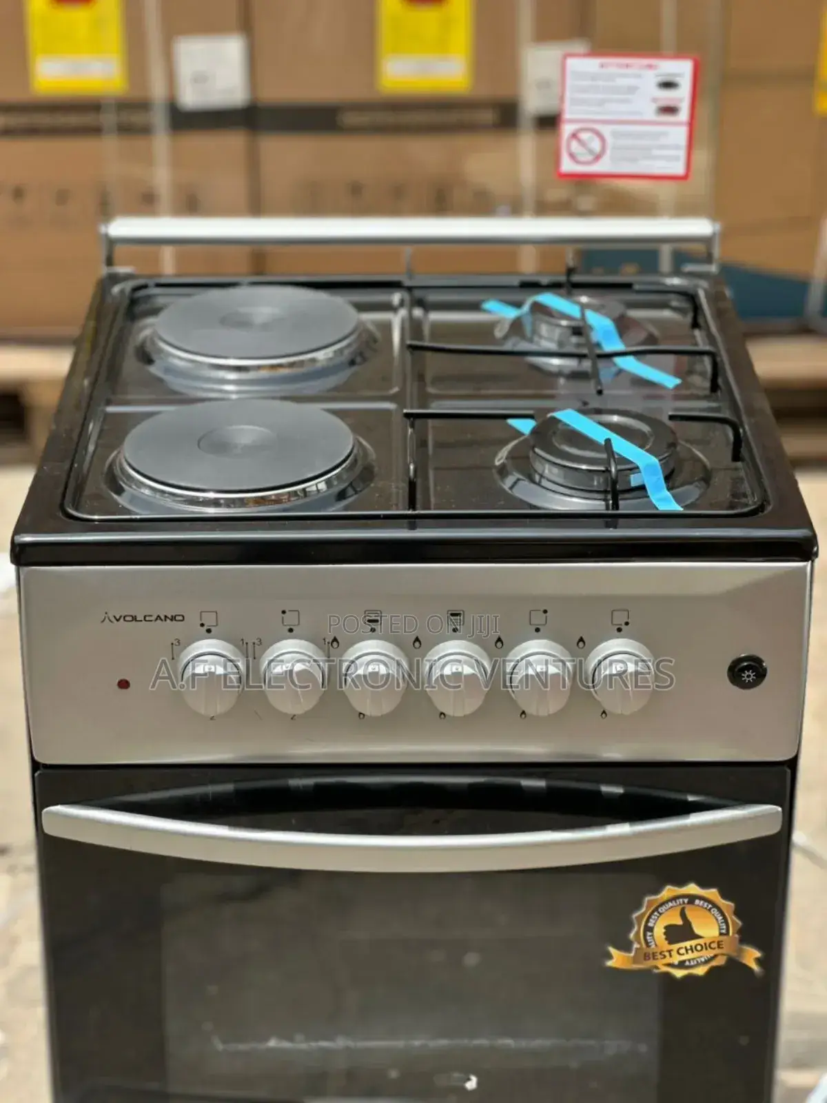 Volcano 50x50 Gas Burner 2*Electric 2*Gas