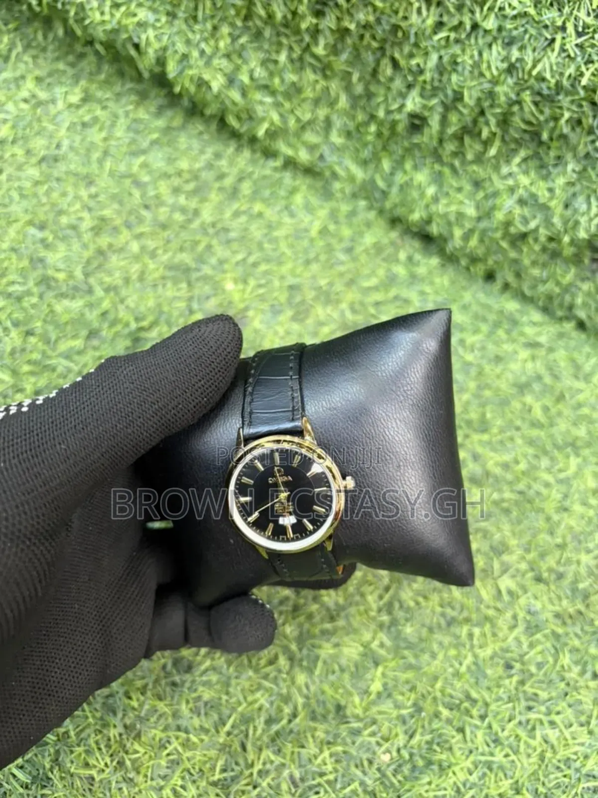 Omega Leather Ladies Watch