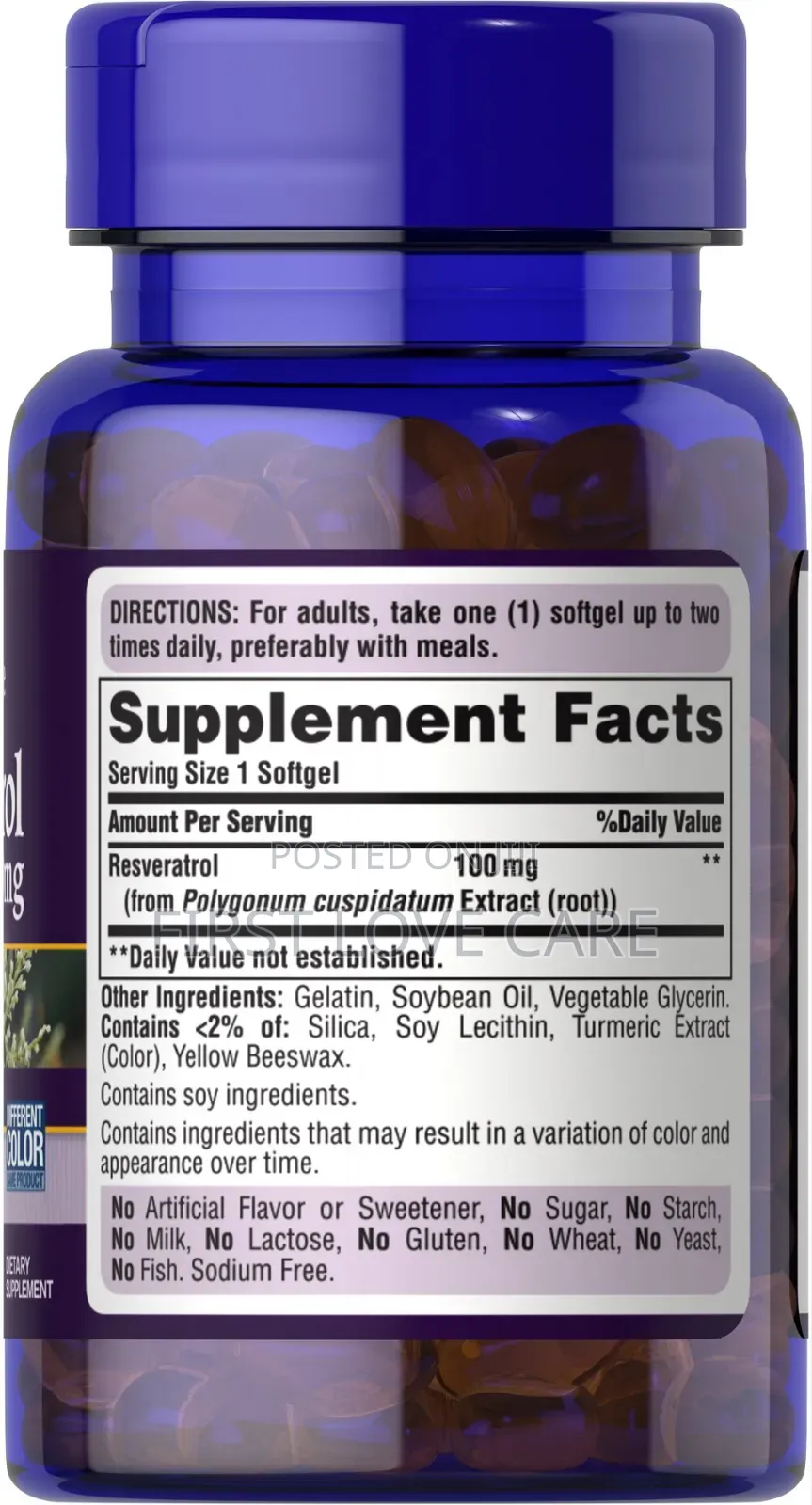 Puritan's Pride Resveratrol Youth Guard 100mg