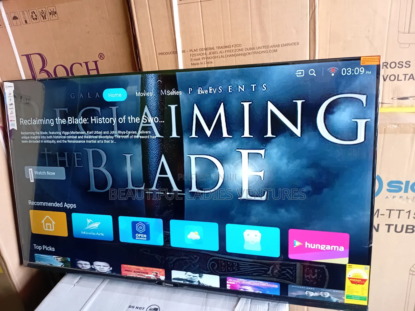 Elegant 55-Inch Smart Led Tv With Ultra Hd Clarity and Smart Streaming