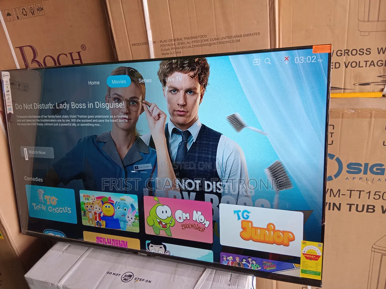 Sigma 55 Inches Smart Flat Screen – Big Size, Big Clarity