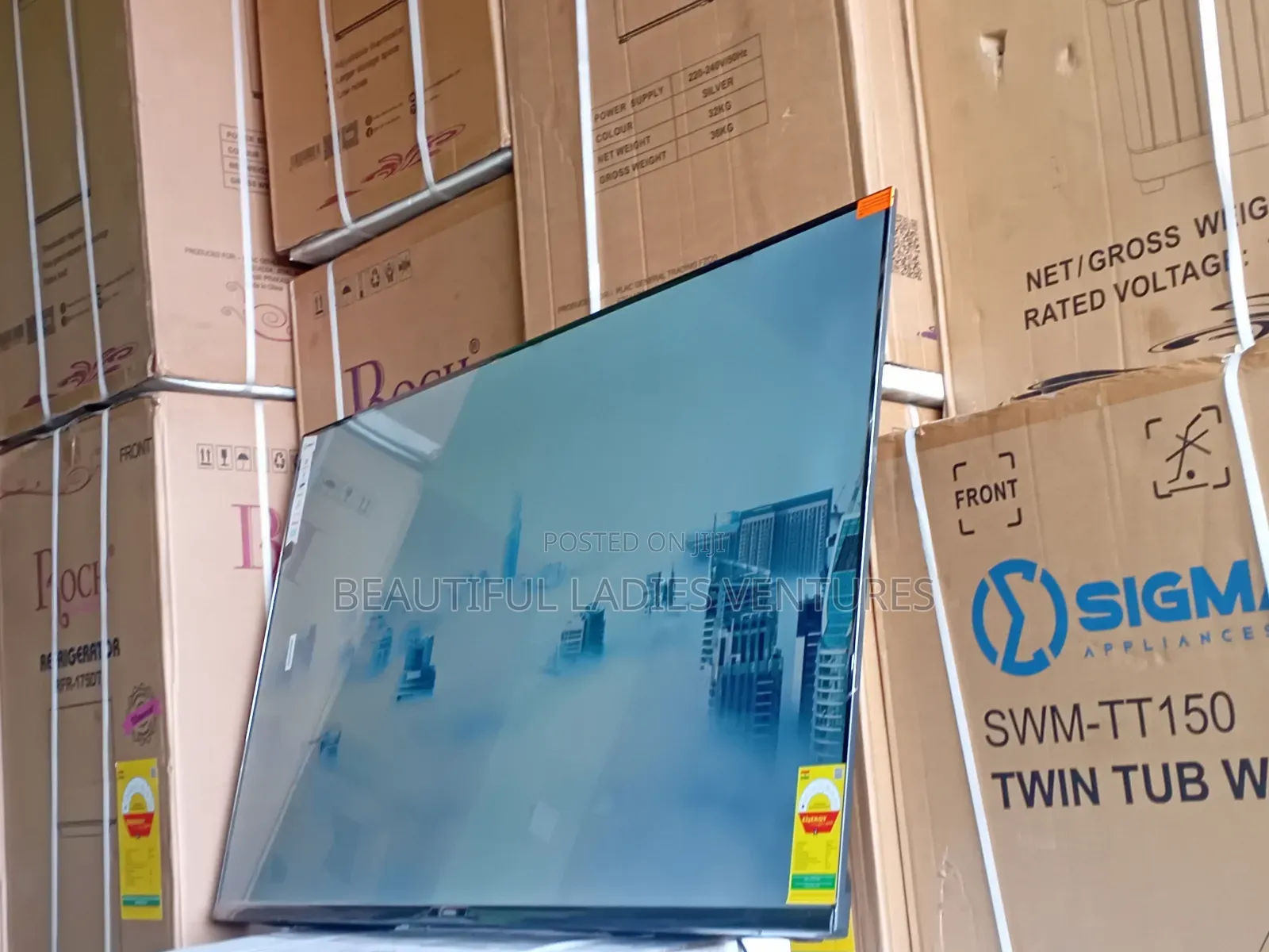 Ssigma Smart Television With Slim Design Crystal Display Technology Tv
