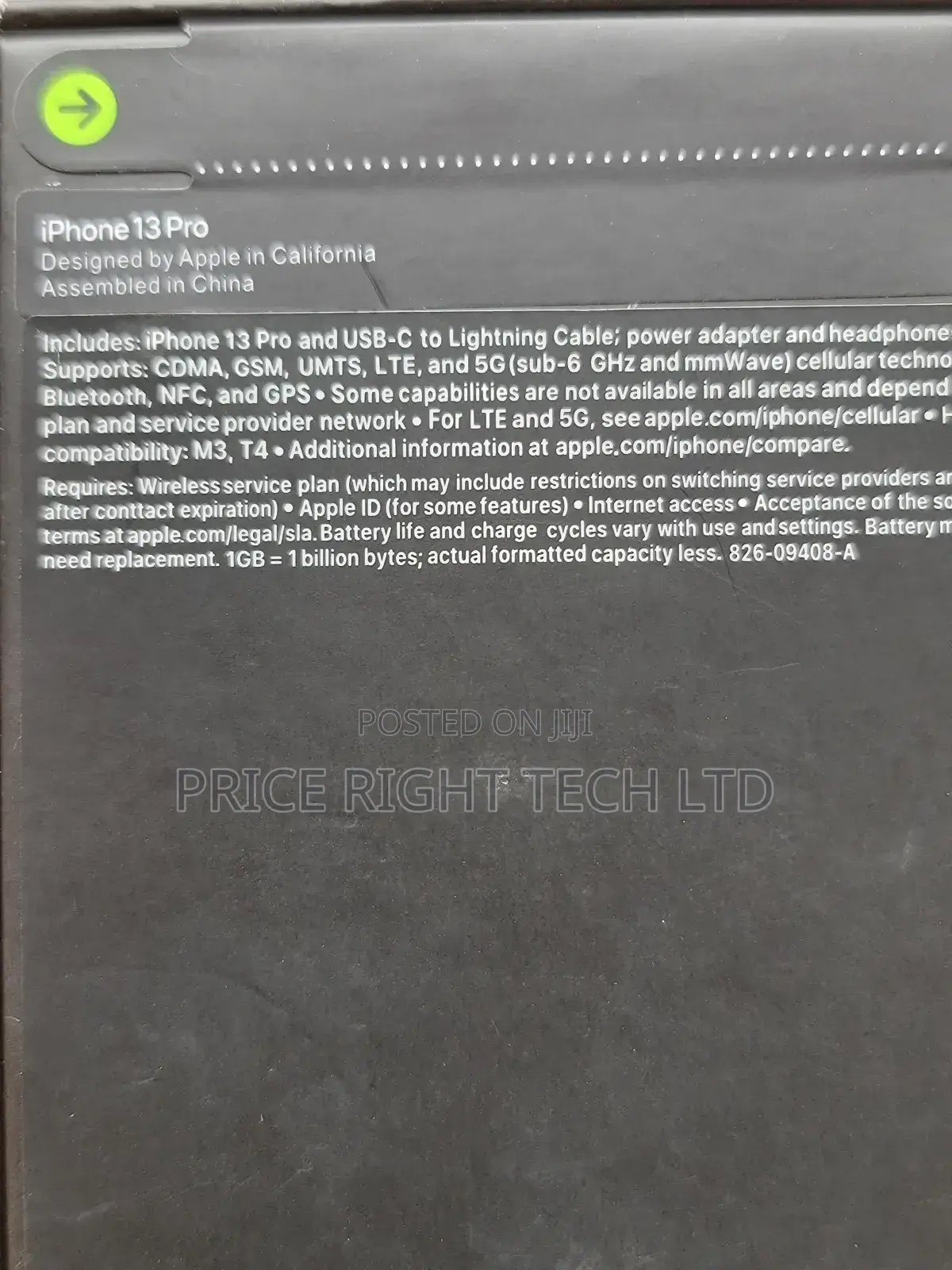 New Apple iPhone 13 Pro 256 GB Blue